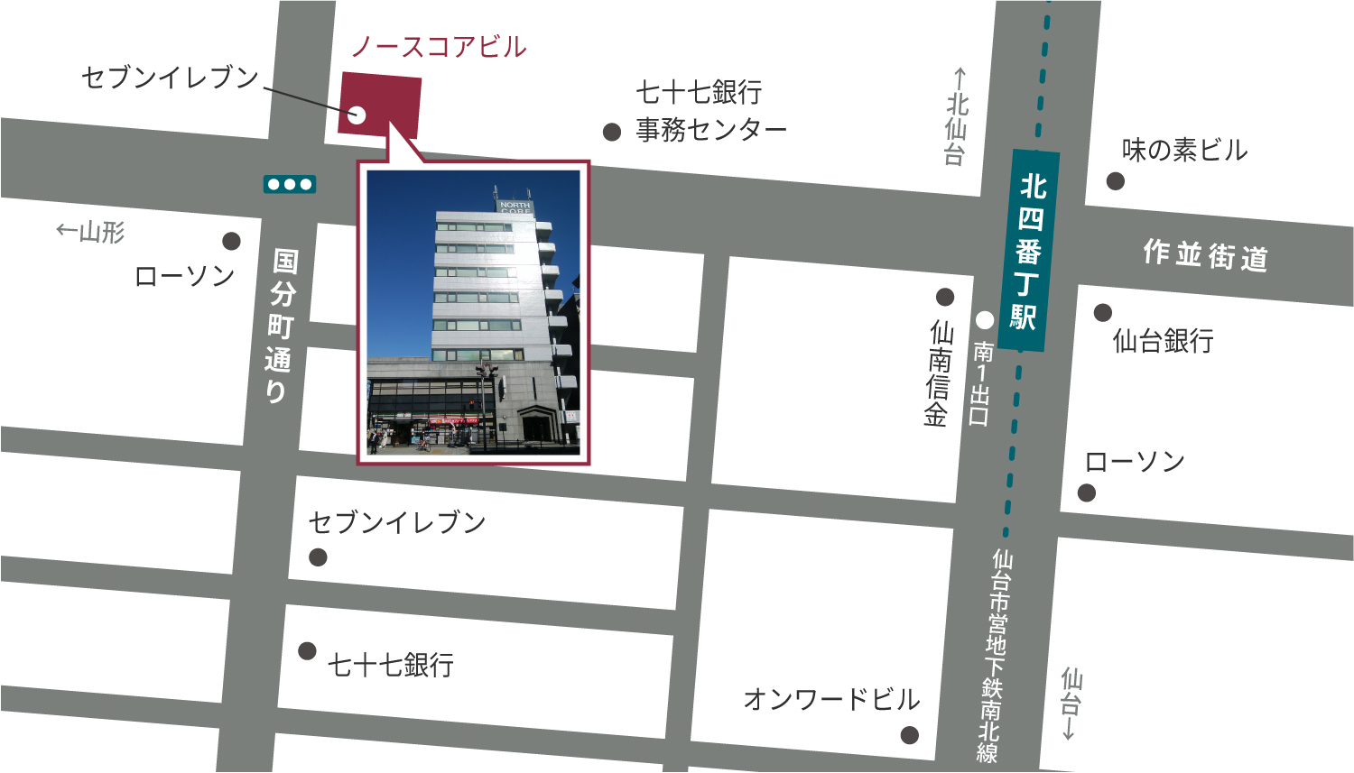 仙台オフィス地図